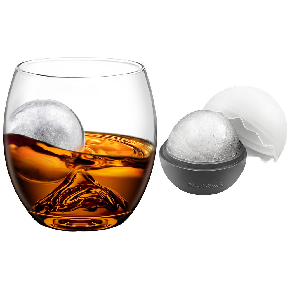 On the Rocks Glass and Ice Ball Mould Set