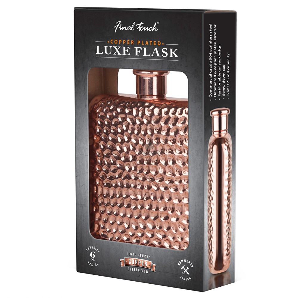 Final Touch Copper Plated Luxe Flask