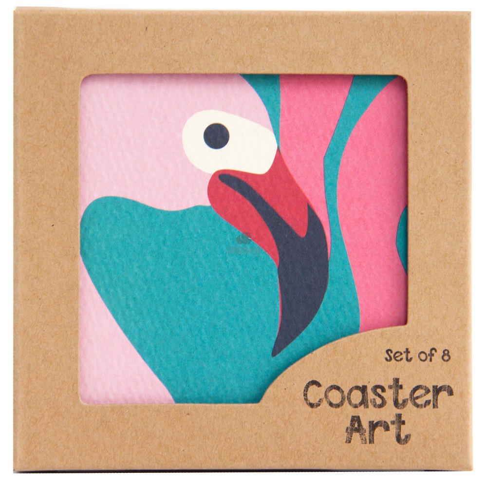 Flamingo Coaster 8 Pack