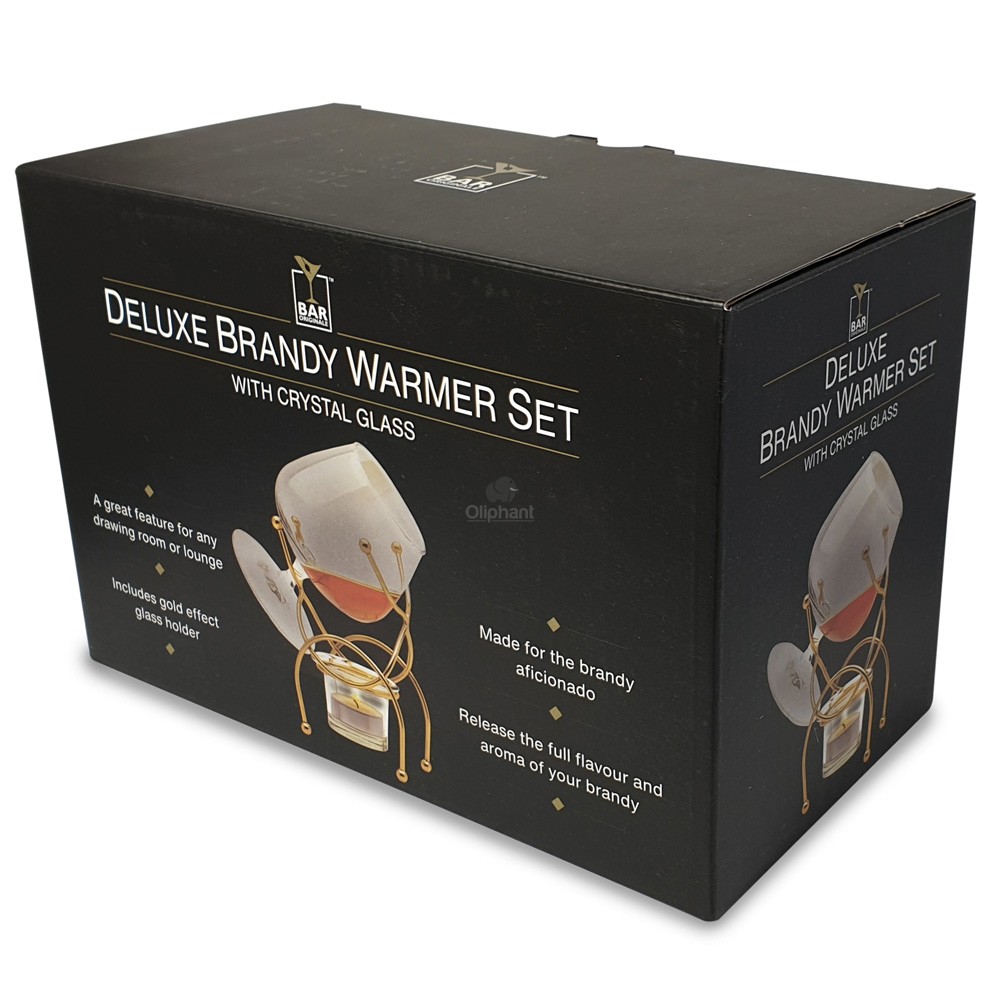 Bar Orignale Brandy Warmer Set Deluxe Gold