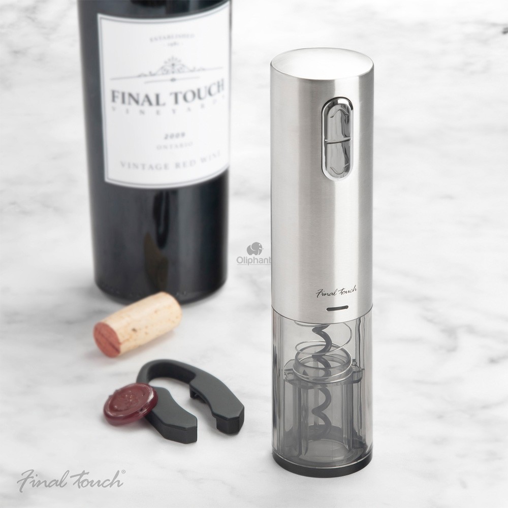 Final Touch Battery Corkscrew with USB Lead