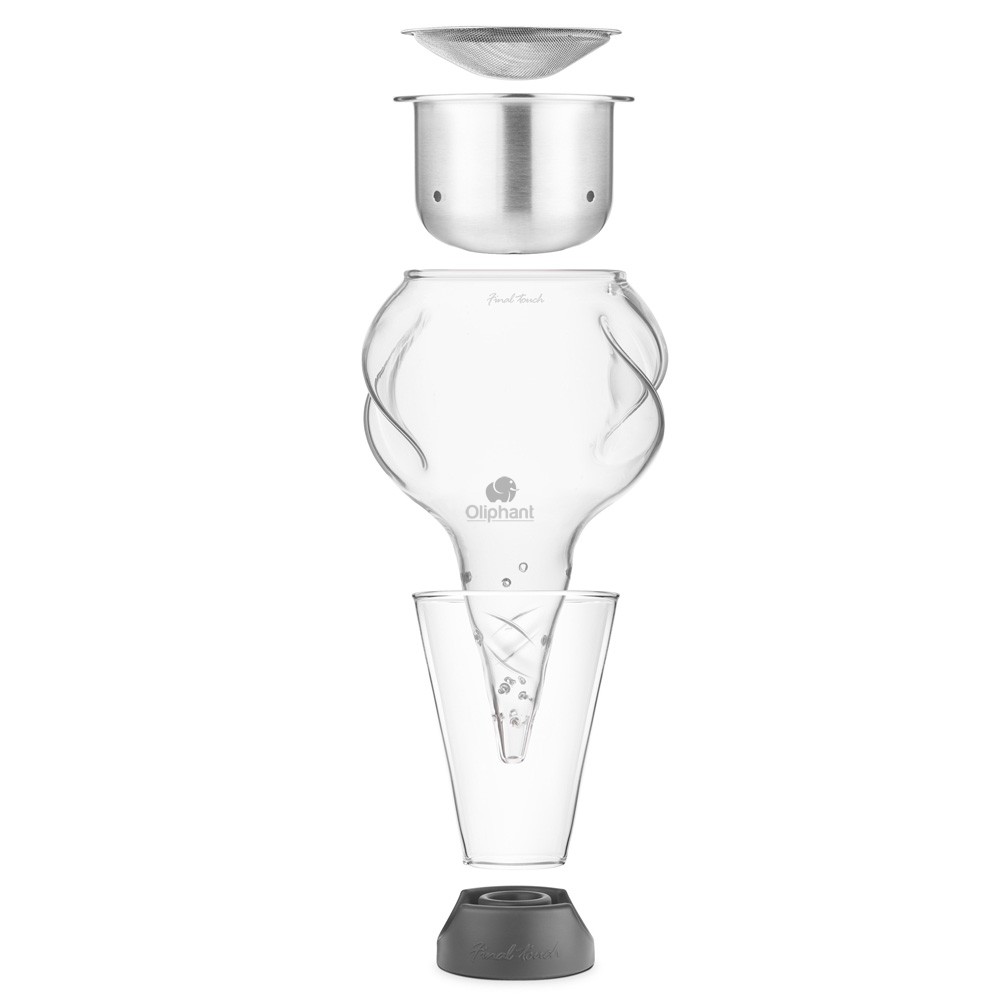 Final Touch Conundrum Stainless Steel Aerator for Wine Decanters