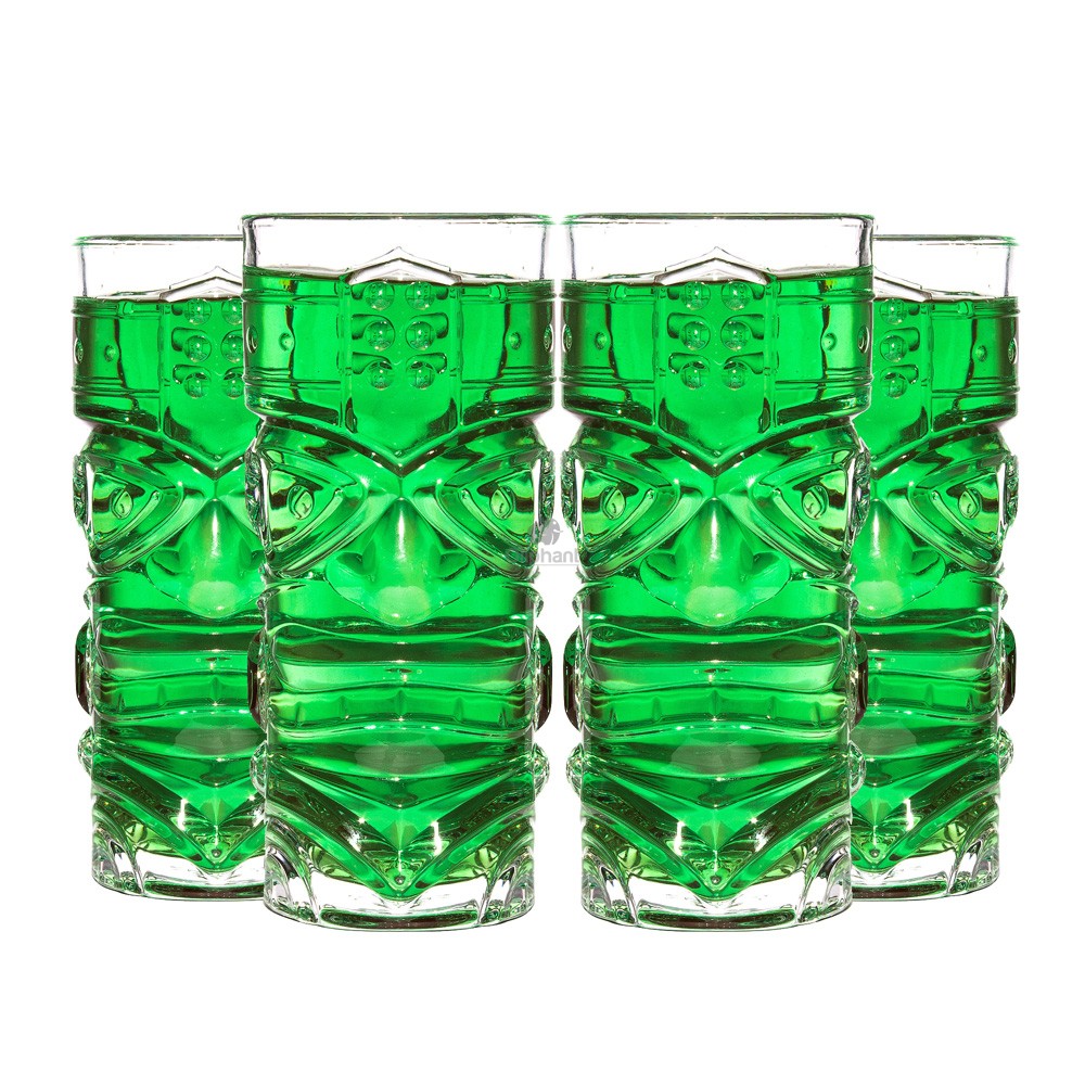 Bar Bespoke Clear Tiki Glasses 4 Pack
