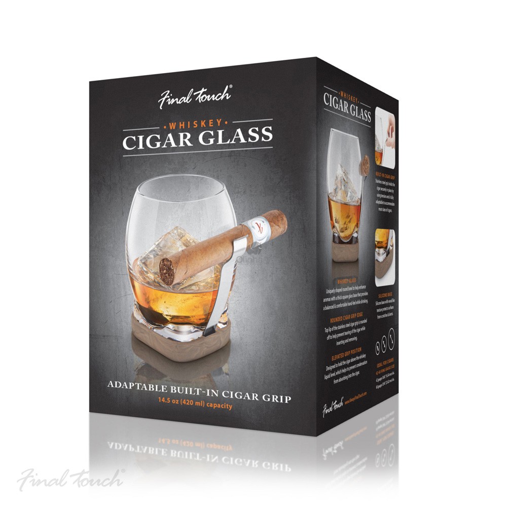 Final Touch Whisky Cigar Glass