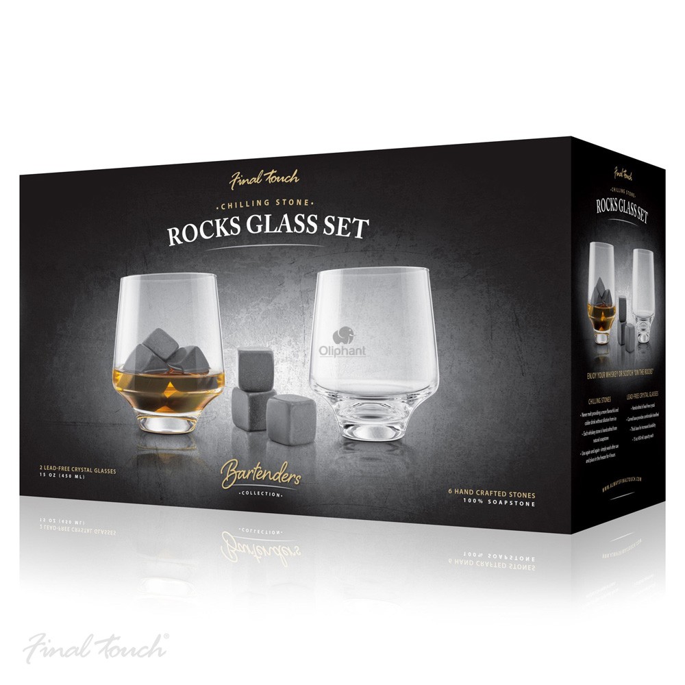 Final Touch Chilling Stone Whisky 8 Piece Set