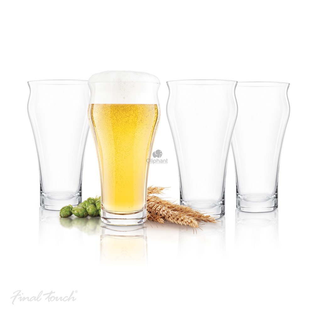 Final Touch Brewhouse Beer Glass - Set of 4