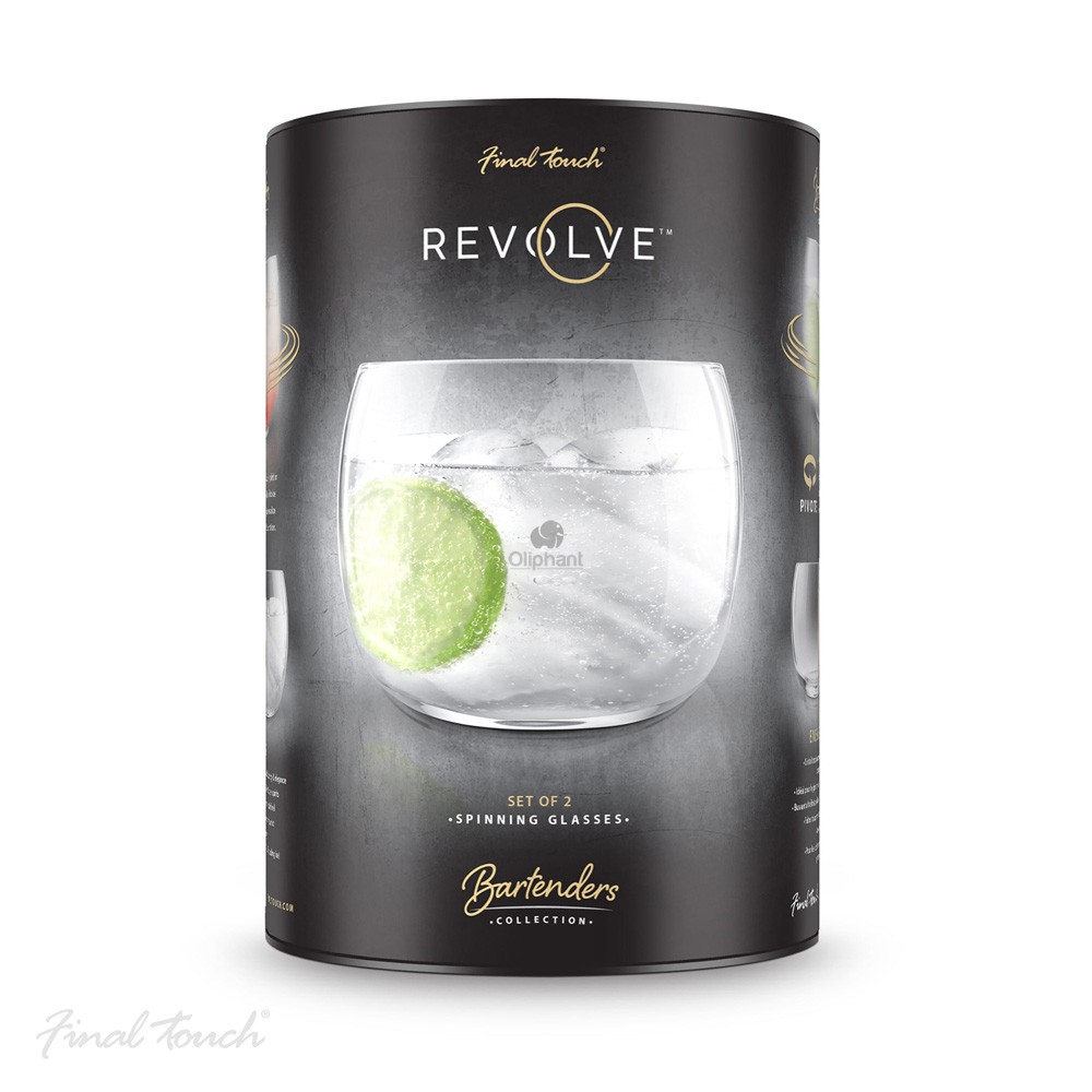 Final Touch Revolve Cocktail Glass  Set of 2