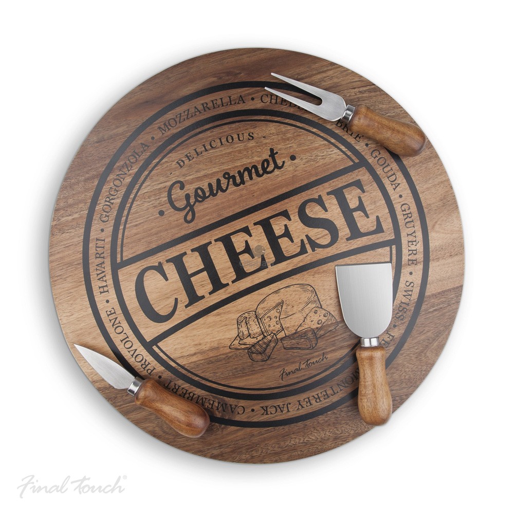 Final Touch 4 Piece Cheese Board Set