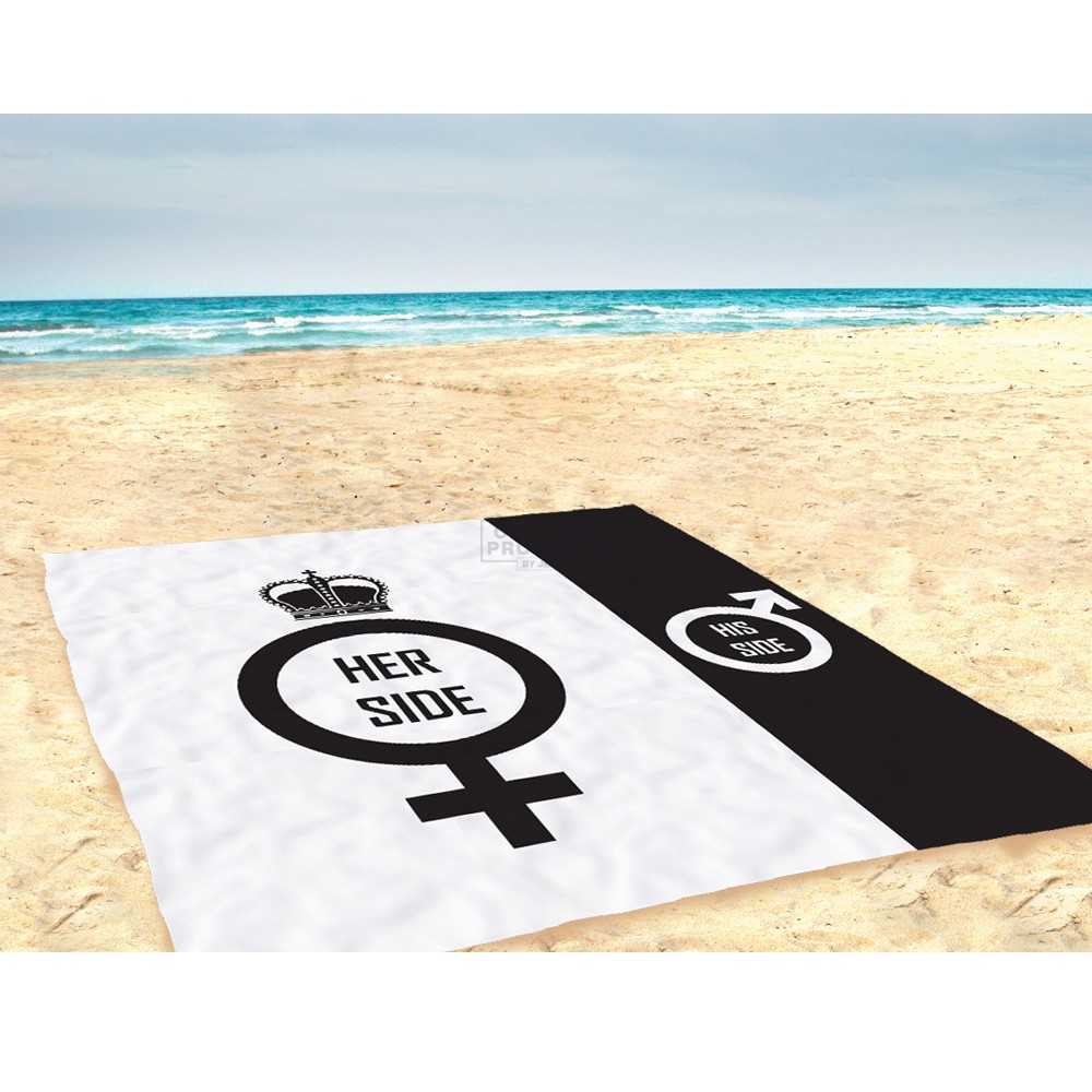 Giant His and Hers Microfibre Beach Towel