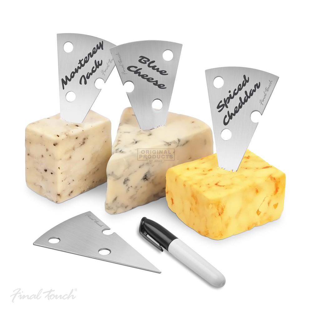Final Touch Stainless Steel Cheese Marker Set