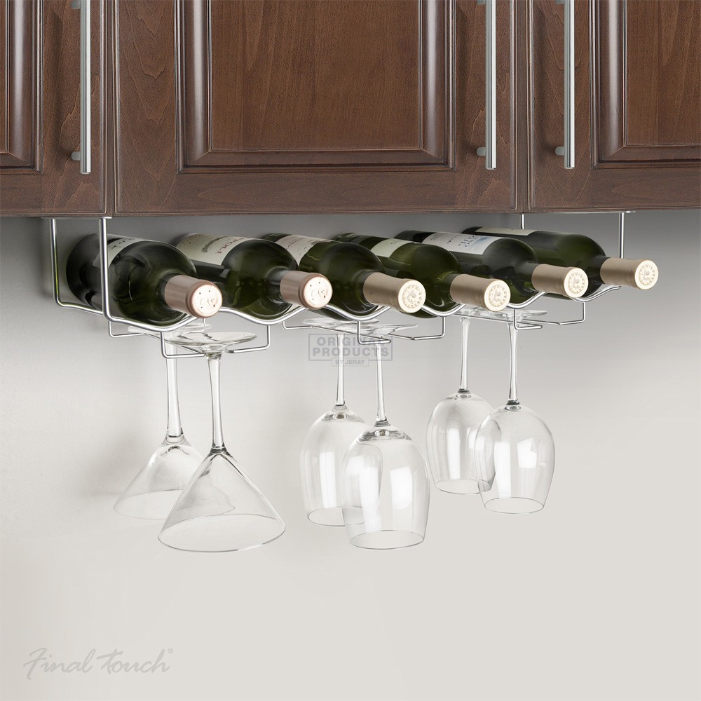 Final Touch Under Cabinet Glass/Wine Rack