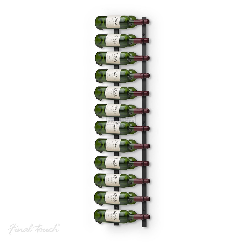 Final Touch Wall Mounted Wine Rack 24 Bottle