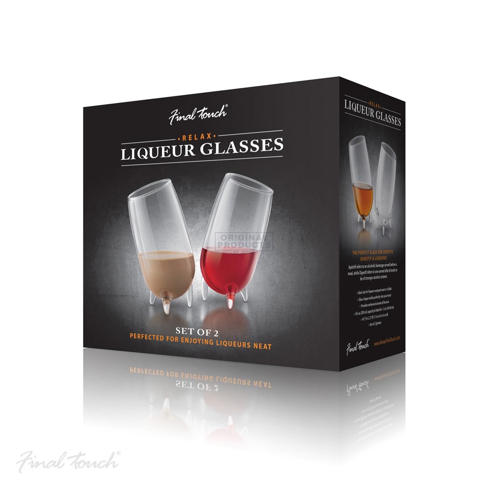 Final Touch Relax Liqueur Glass 2 Pk