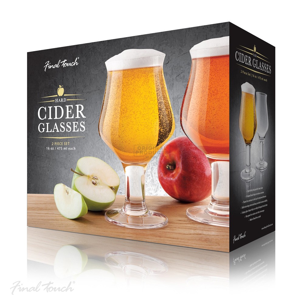 Final Touch Cider Glass 2 Pack