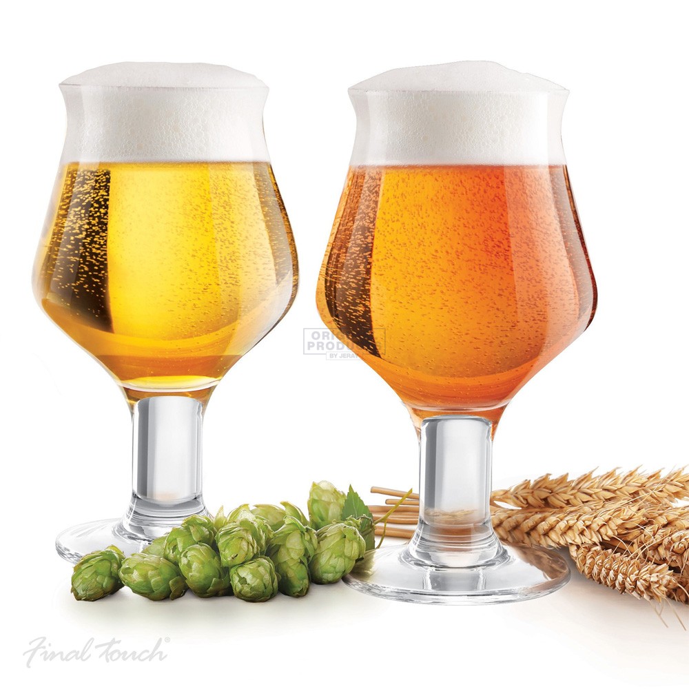 Final Touch Set of 2 Craft Beer Glasses