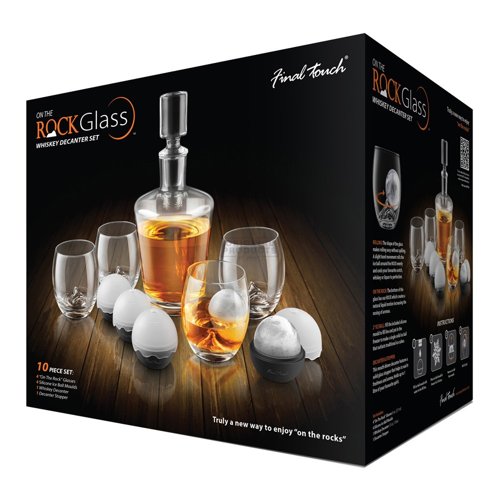 On the Rocks Glass Whisky Decanter Set