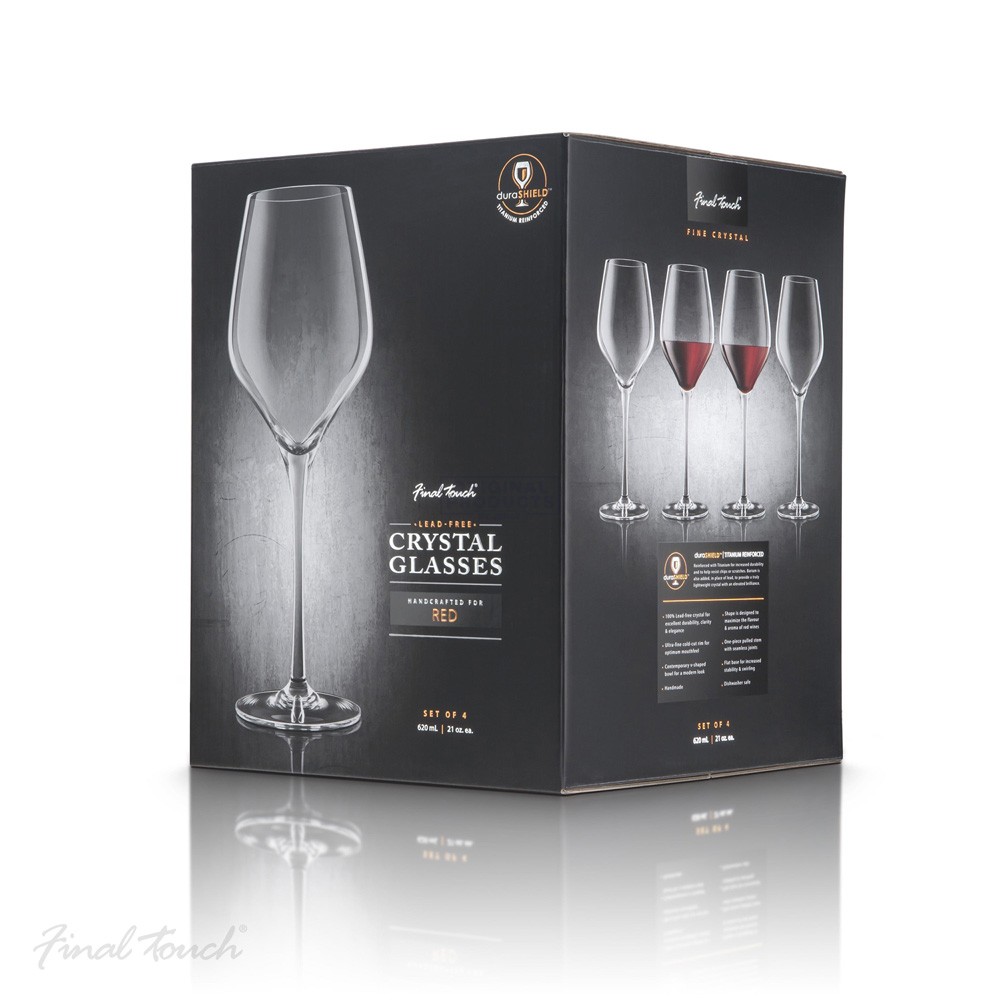 Final Touch Durashield Red Wine Glass 4 Pack