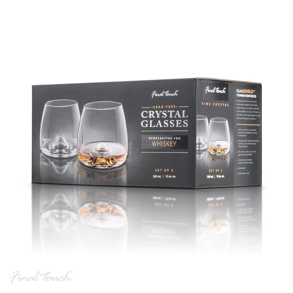 Final Touch Durashield Whisky Glass   2 Pack