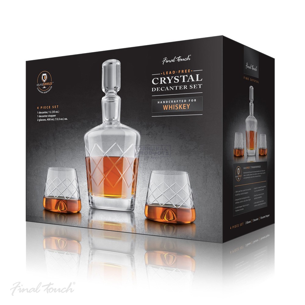 Final Touch Durashield Whisky Decanter Set