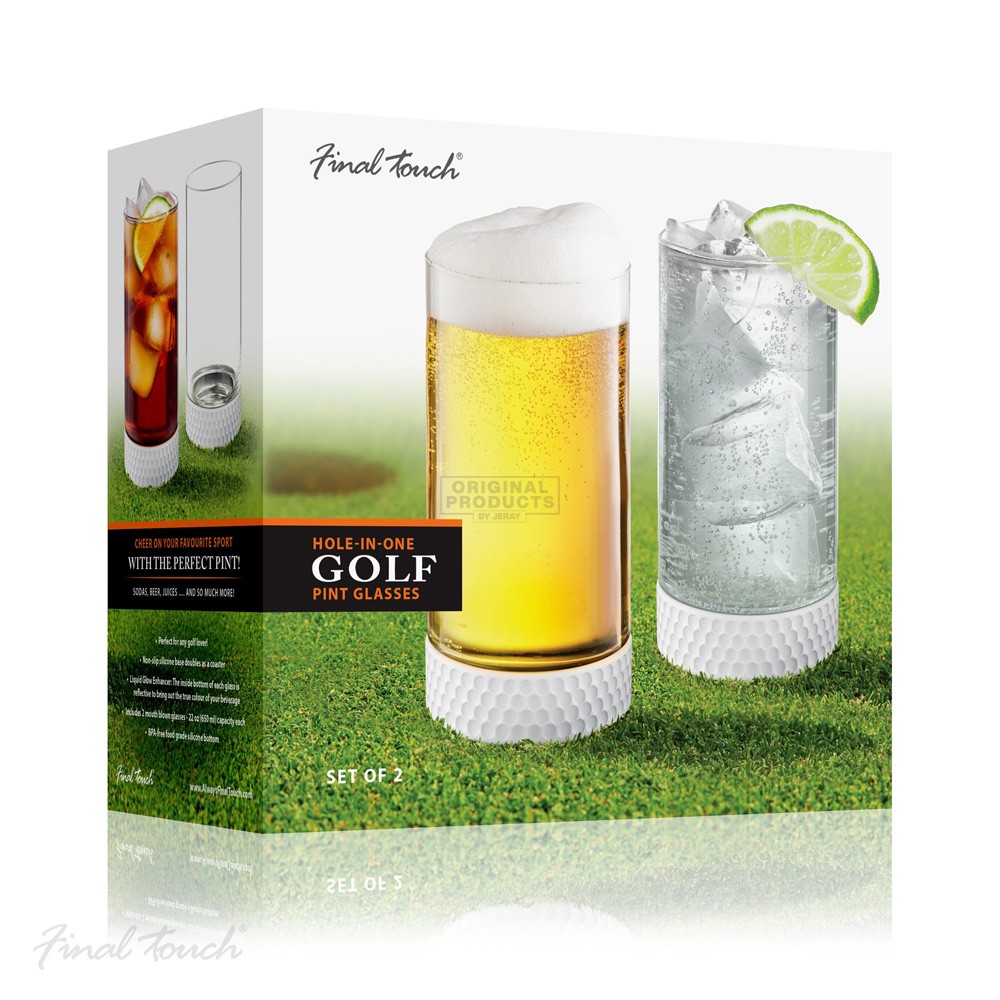 Final Touch Hole In One Golf Pints Set of 2