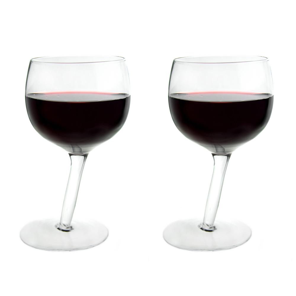 Vinology Tipsy Wine Glasses 2 Pk